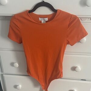 Orange Short Sleeve Bodysuit
